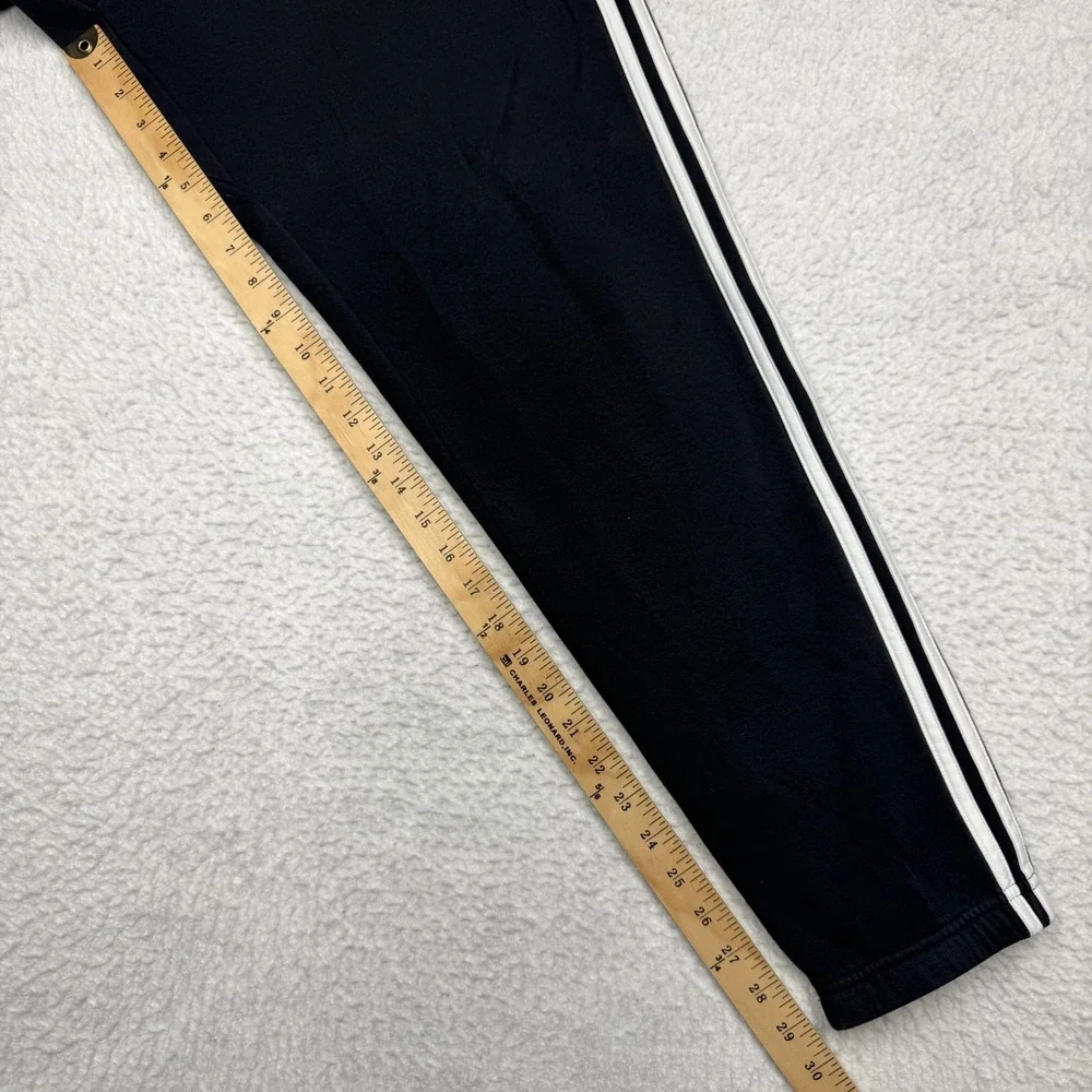 Adidas Sweat Track Pants‎ Joggers Black White Stripes Men's Size L